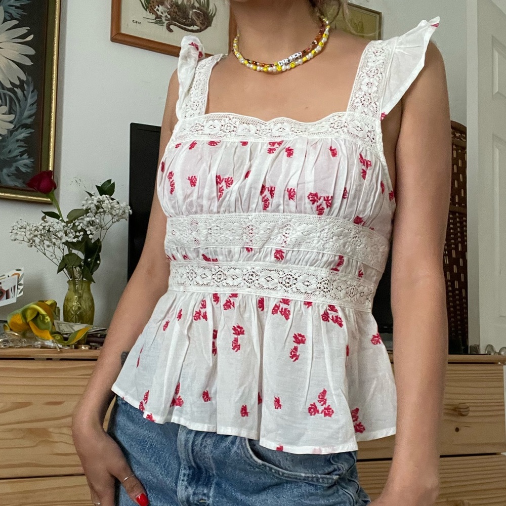 Free People Beautiful Fleurs Blouse